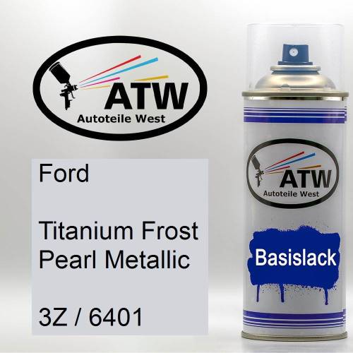 Ford, Titanium Frost Pearl Metallic, 3Z / 6401: 400ml Sprühdose, von ATW Autoteile West.